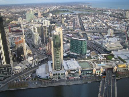Melbourne depuis Rialto tower, � 4.30PM