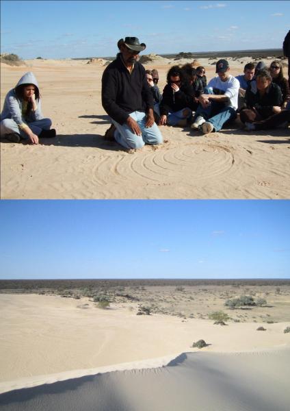 Guide aborig�ne, Mango National park